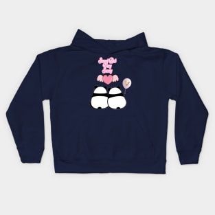 Panda couple Kids Hoodie